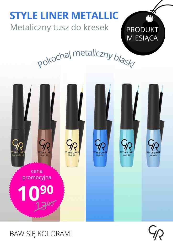 Znajdź swój sposób na piękne metaliczne spojrzenie z Golden Rose!